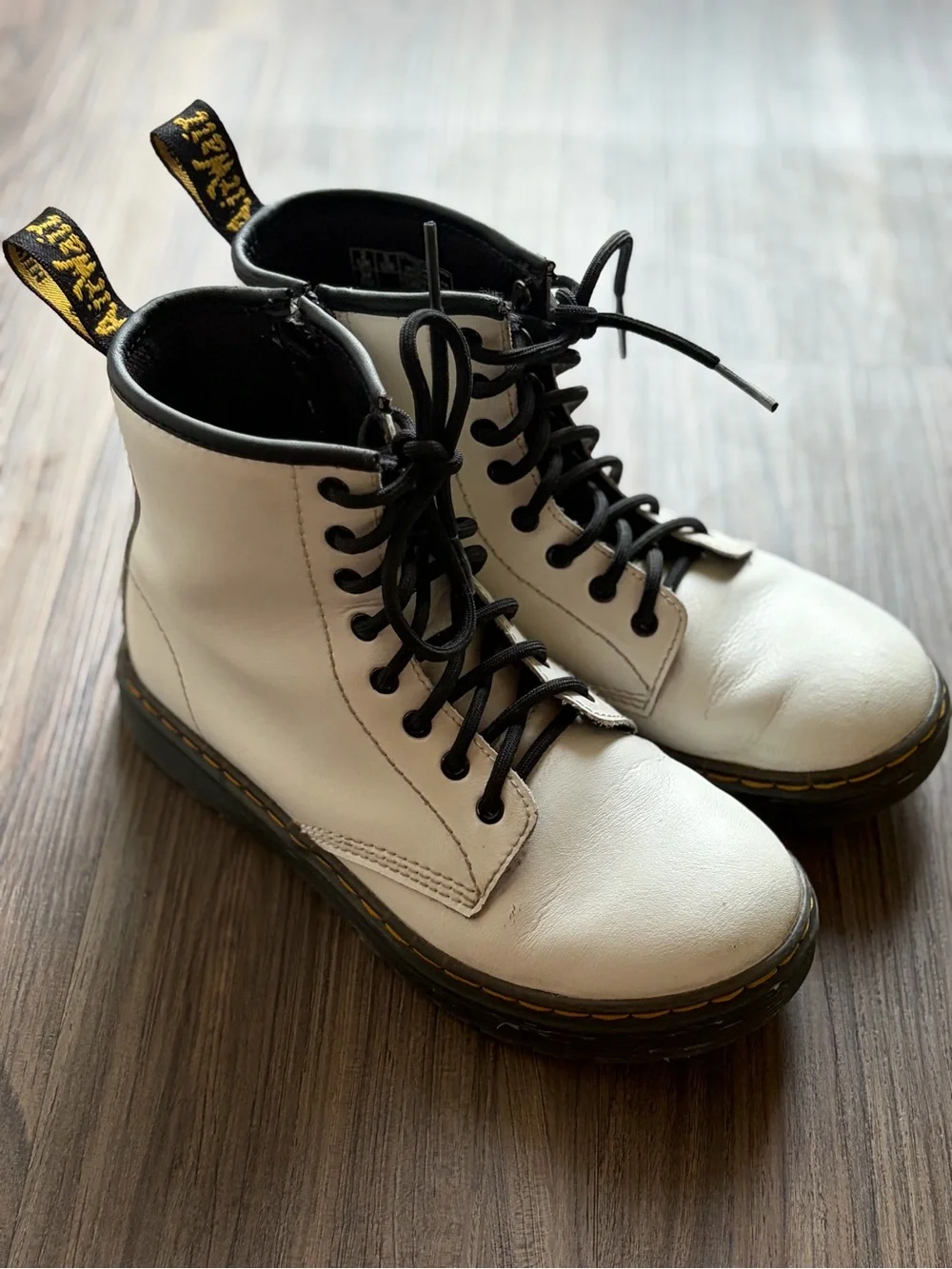 Dr. Martens Girls White Boots